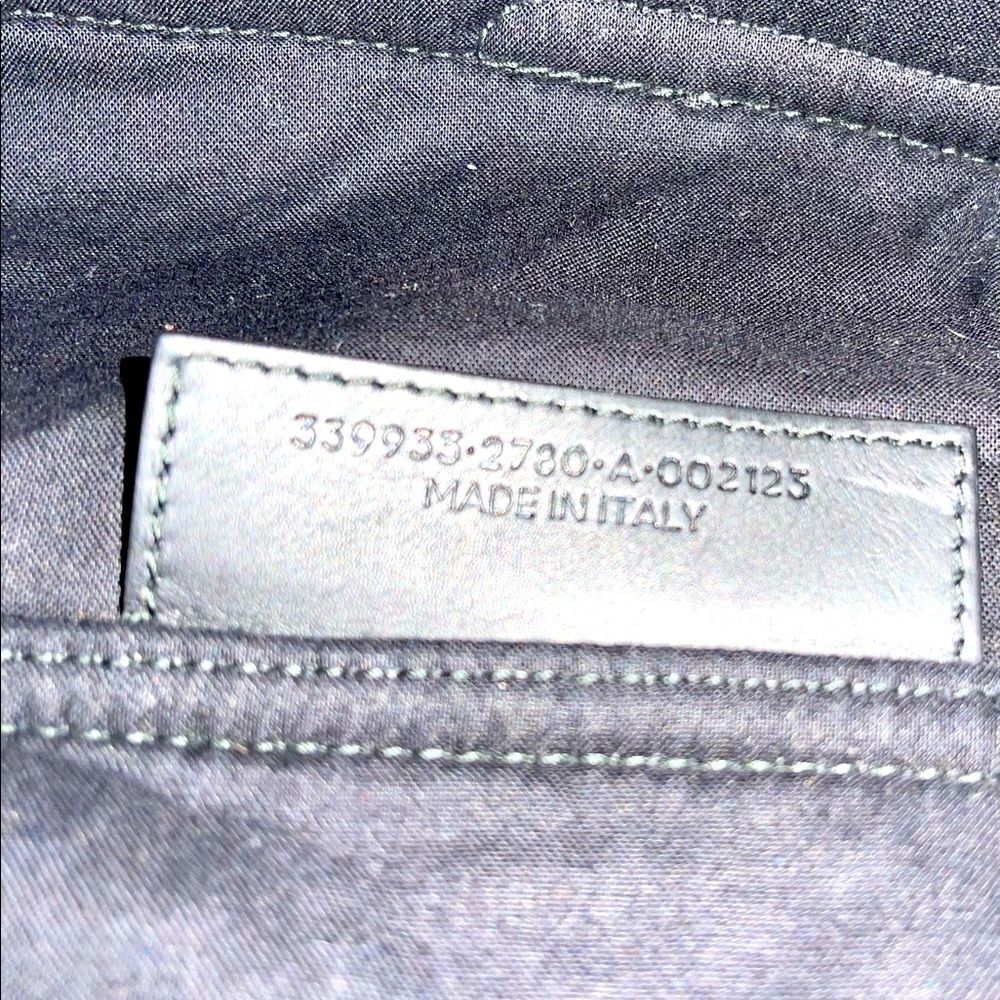 ‎Balenciaga Navy Cabas Wool Tote - Picture 10 of 13